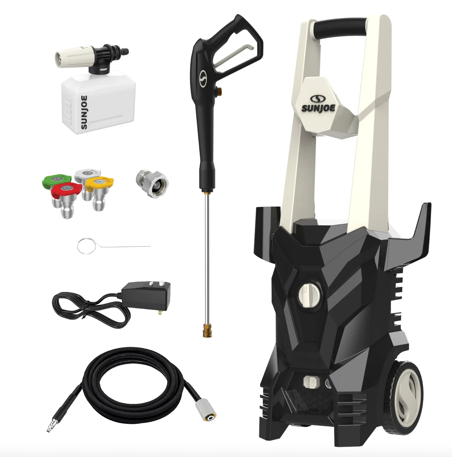 Restored Sun Joe SPX200-GO | 2000 PSI Electric Pressure Washer | 13-Amp | 4 Nozzles | Foamer Cannon (Refurbished)