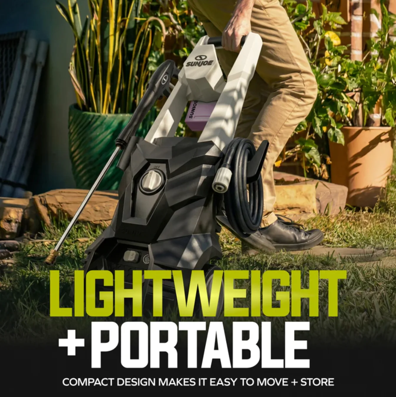 Restored Sun Joe SPX200-GO | 2000 PSI Electric Pressure Washer | 13-Amp | 4 Nozzles | Foamer Cannon (Refurbished)