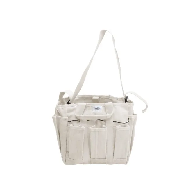 Restored Martha Stewart MTS-CNVBG-MBK Heavy-Duty Canvas Garden Bag (Black) (Refurbished)