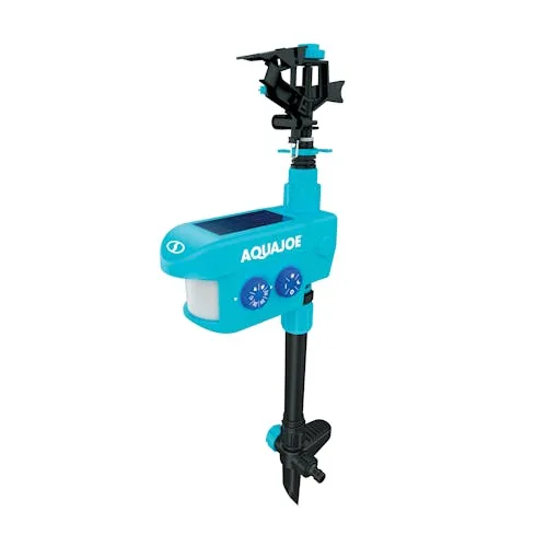 Restored Aqua Joe AJYP101 | YardGuard Motion Sensor Pest Deterrent Sprinkler | 3 Detection Modes | 5,700 Sq. Ft. Max Coverage* | 42 Ft. Max Spray Distance (Refurbished)