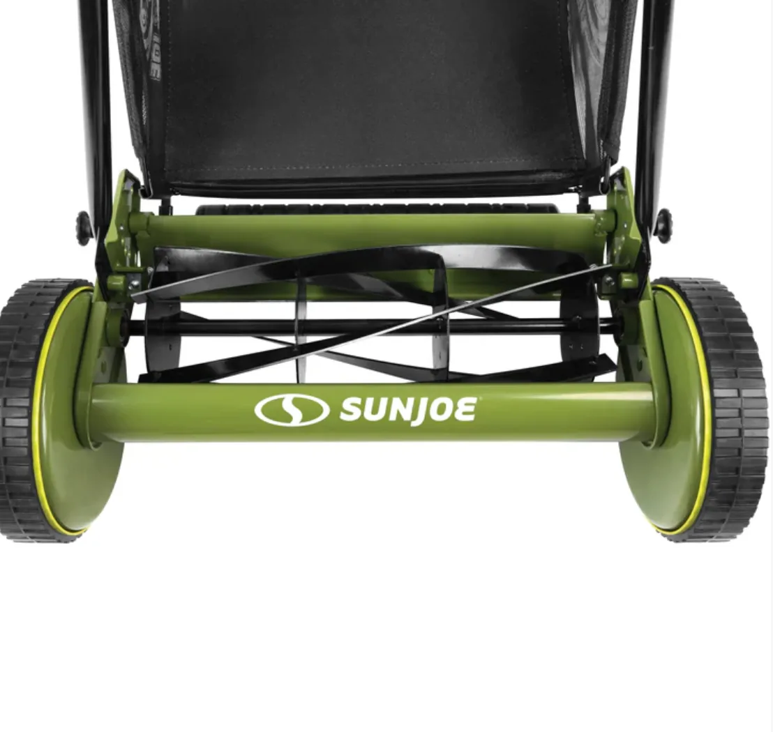 Restored Sun Joe MJ500M | Manual Reel Mower w/ Grass Catcher | 16 inch (Refurbished)