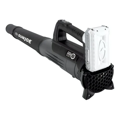 Restored Sun Joe 24V-TB-LTE 24-Volt iON Cordless Compact Turbine Jet Blower, Kit (w/ 2.0-Ah Battery + Quick Charger) (Remanufactured)