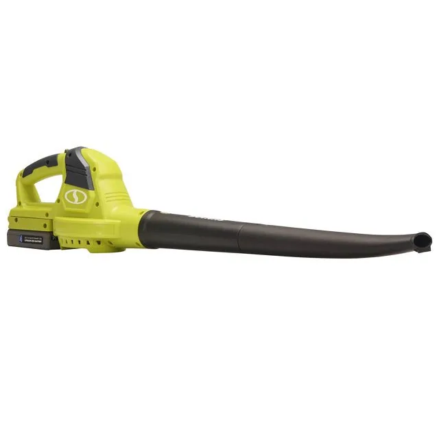 Restored Sun Joe 20VIONLT-BLW-SJG | 20 Volt Max Cordless Blower & Sweeper - 2.5 Amp Battery & Charger - Green (Refurbished)