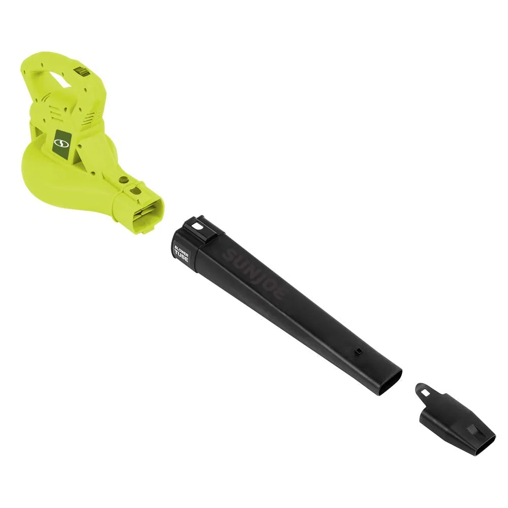 Restored Sun Joe SBJ601E 10 Amp 215 Max MPH All-Purpose 2-Speed Electric Blower, Green [Remanufactured]
