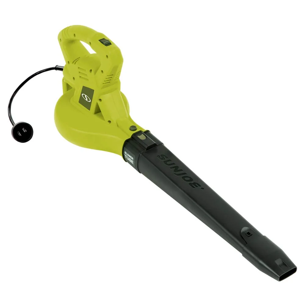 Restored Sun Joe SBJ601E 10 Amp 215 Max MPH All-Purpose 2-Speed Electric Blower, Green [Remanufactured]