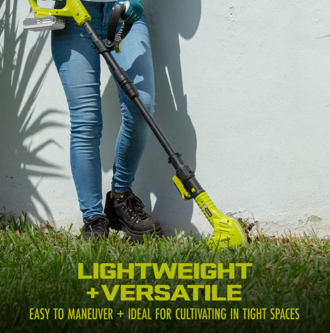 Restored Sun Joe TJW24C | 24-Volt Cordless Telescoping Weeder/Cultivator Kit | W/ 2.0-Ah Battery + Charger (Refurbished)