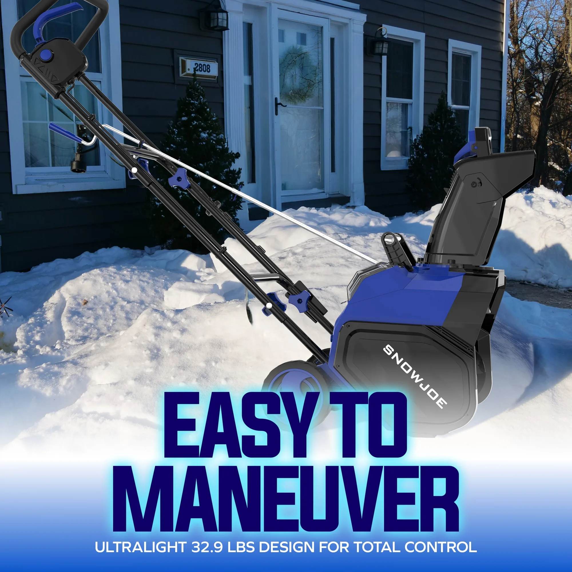 Restored Snow Joe 24V-X2-SB18-GO | 48V Cordless Snow Blower Kit | 18-Inch | W/ 2 x 4.0-Ah Batteries + Charger (Refurbished)