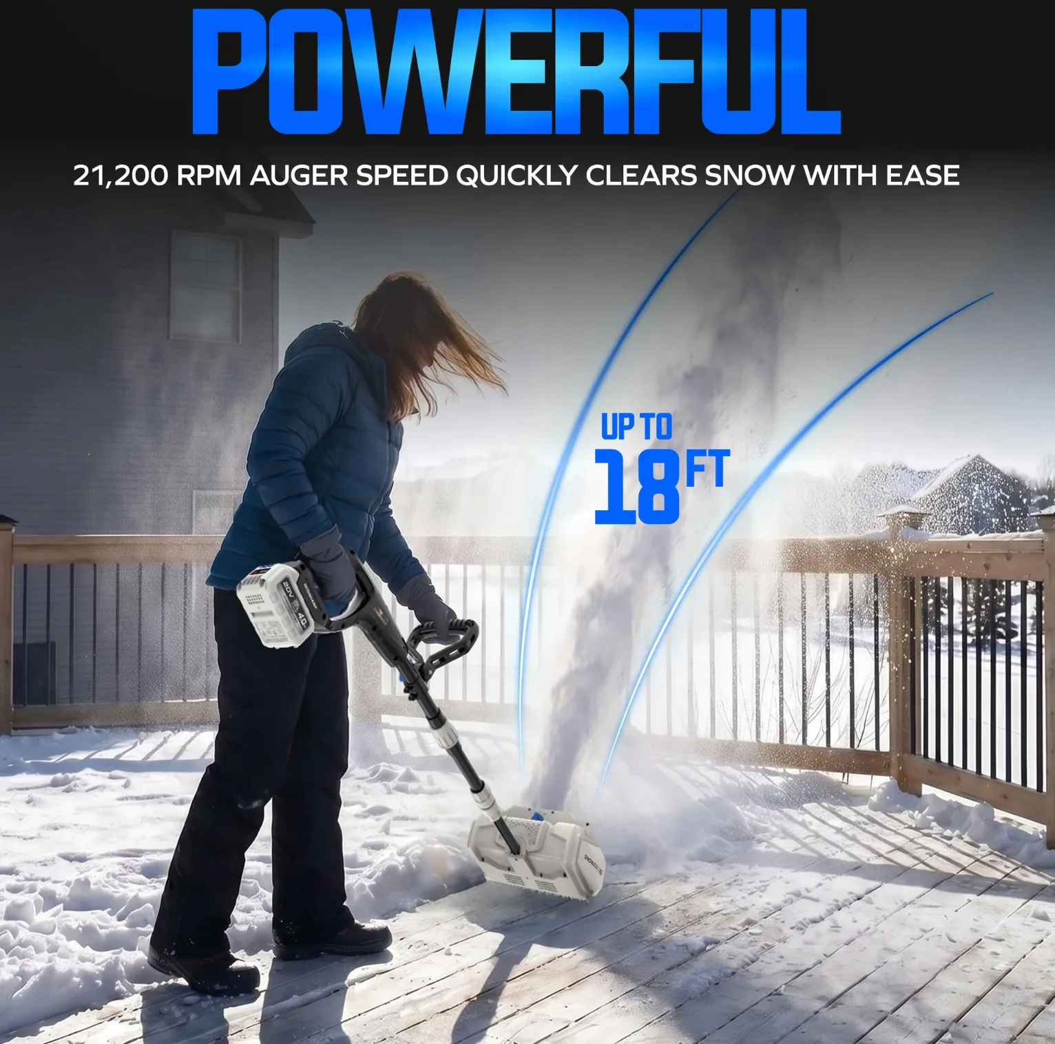 Snow Joe 20-Volt Cordless Snow Shovel Kit | Directional Chute | Brushless Motor | W/ 4.0-Ah Battery + Charger (Refurbished) | In-Store Exclusive