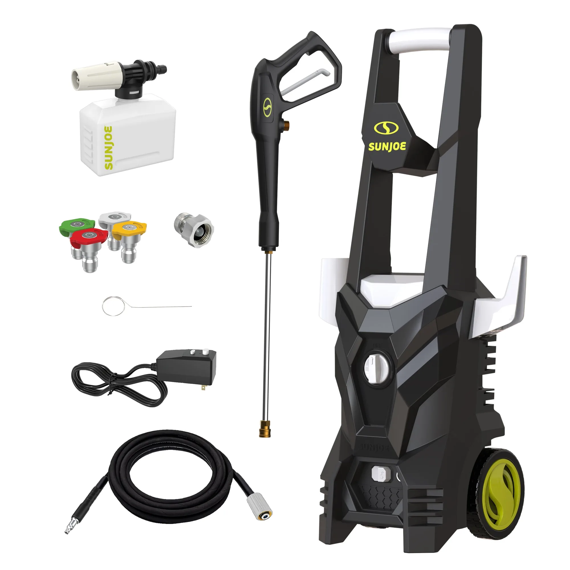 Sun Joe 1800 PSI Max All-Purpose Electric Pressure Washer | 13-Amp | 4 Nozzles | Foamer Cannon | In-Store Exclusive