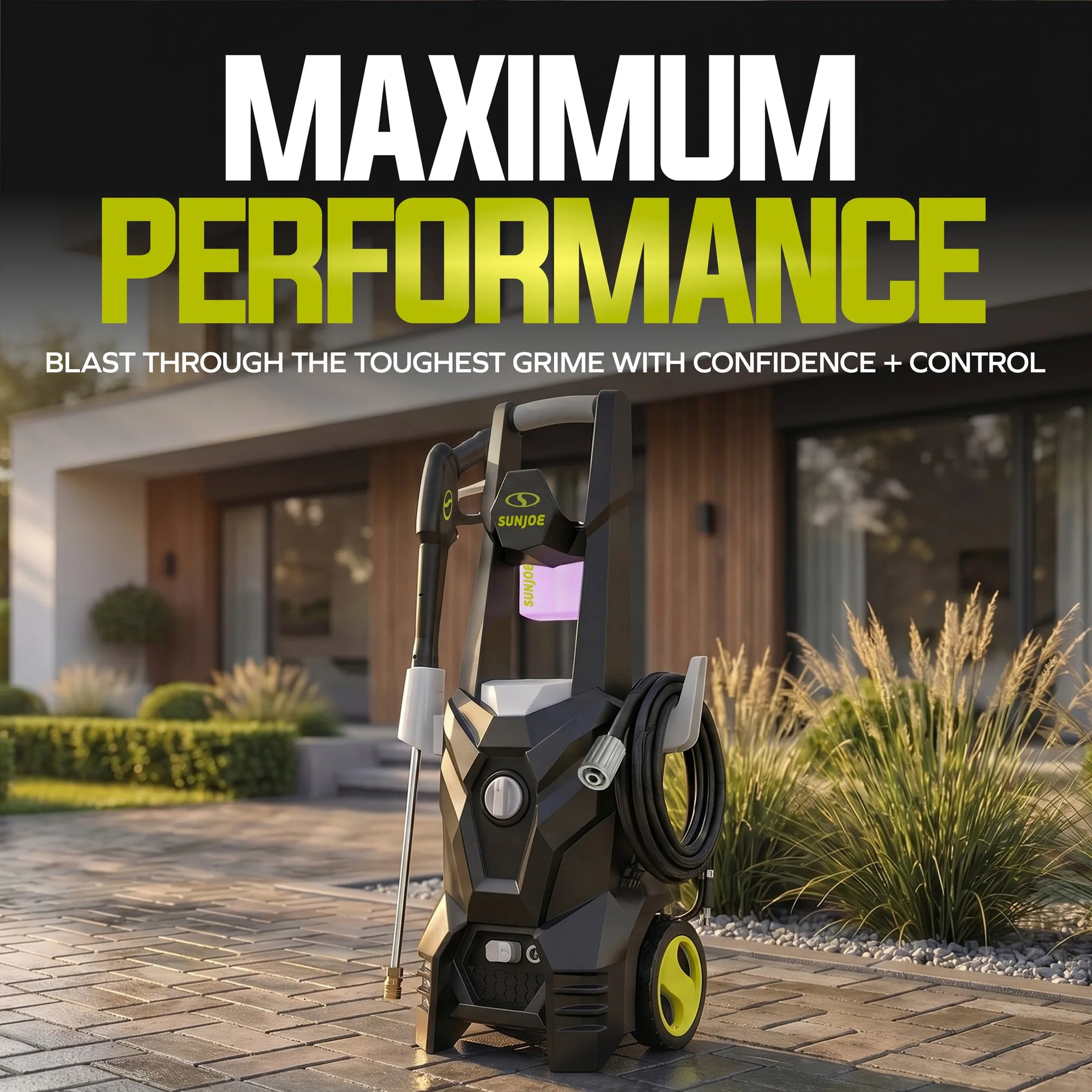 Sun Joe 1800 PSI Max All-Purpose Electric Pressure Washer | 13-Amp | 4 Nozzles | Foamer Cannon | In-Store Exclusive