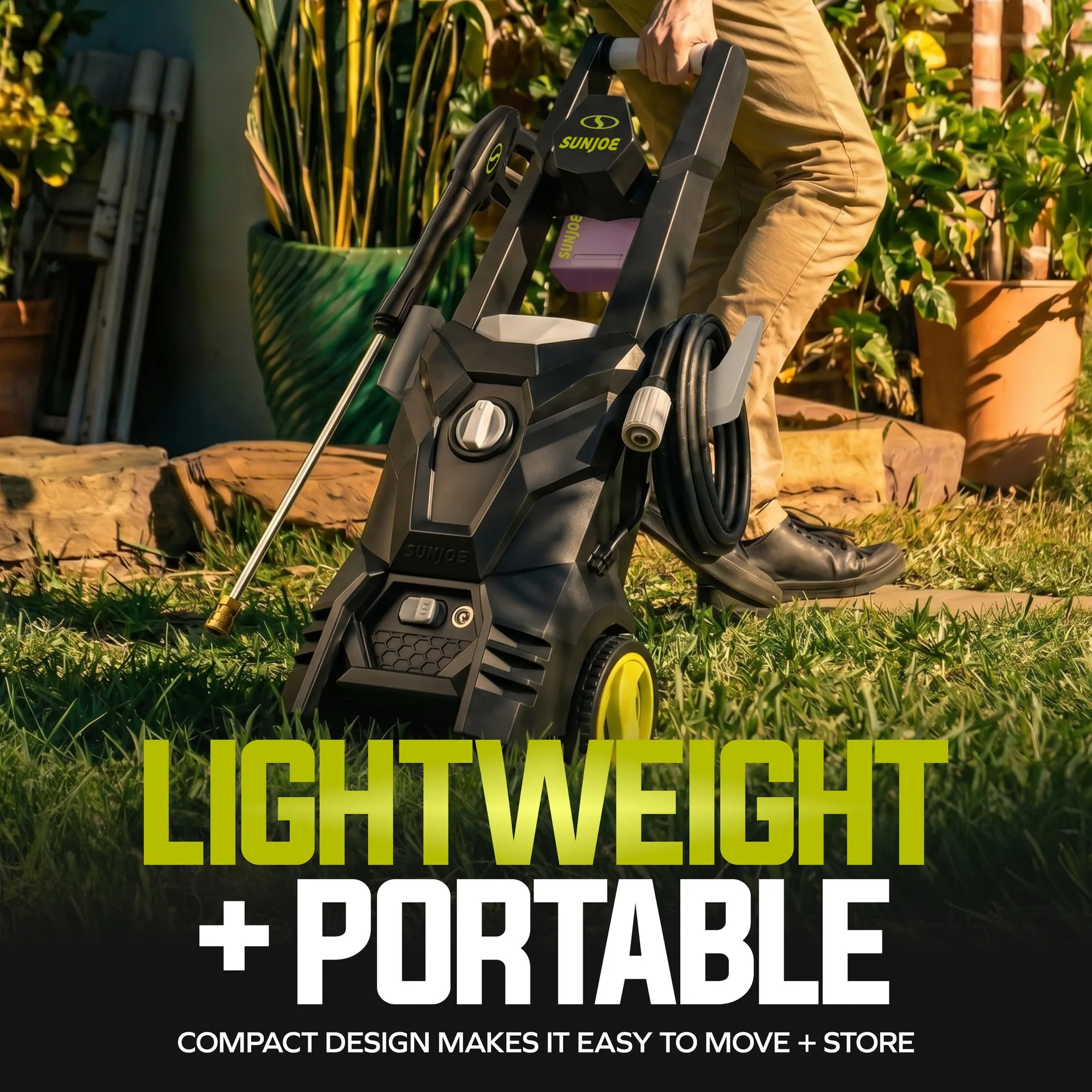 Sun Joe 1800 PSI Max All-Purpose Electric Pressure Washer | 13-Amp | 4 Nozzles | Foamer Cannon | In-Store Exclusive