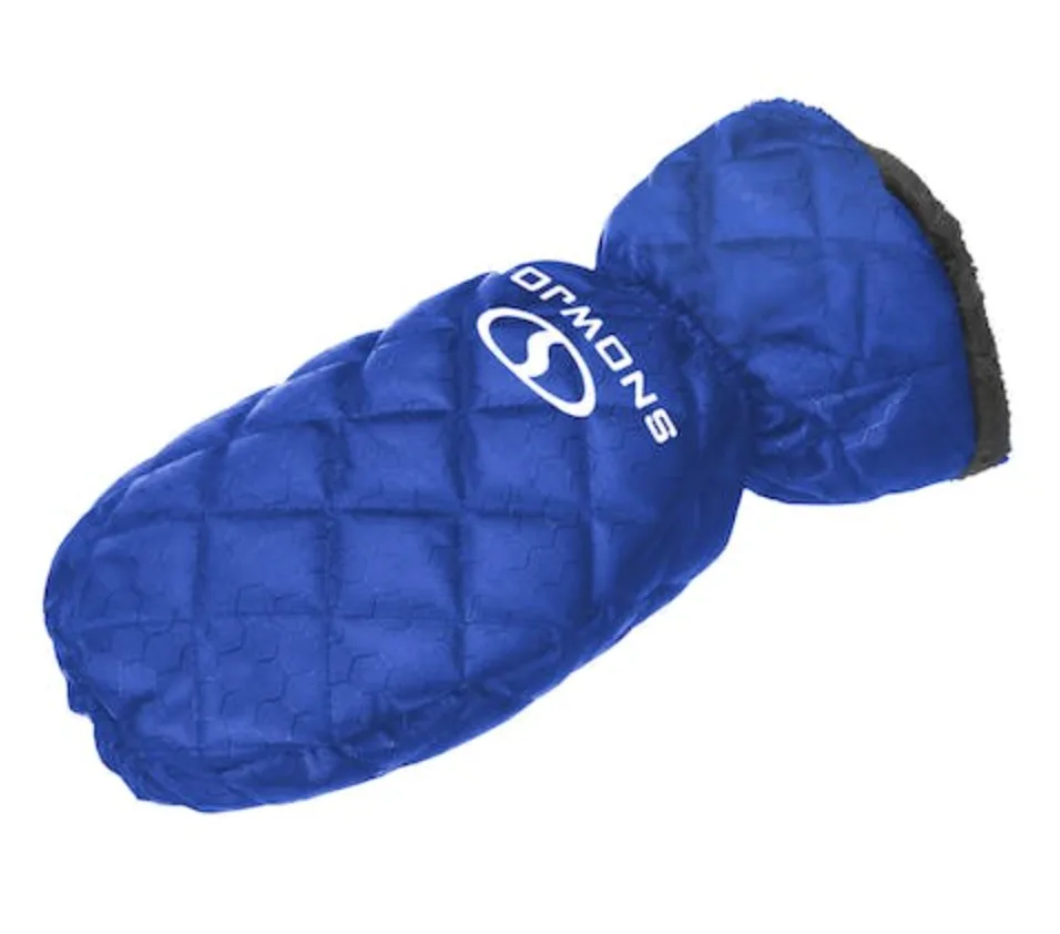 2 Pack | Snow Joe SJEG02M | Polar Fleece Lined Mitt With Built-In Ice Scraper | Waterproof | Heavy-Duty Ice Scraper