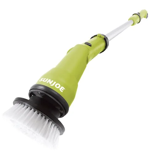 Restored Sun Joe 24V-PWSCRB-LTW | 24V Cordless Indoor/Outdoor 1000-OPM Oscillating Scrubber | 4 Attachments & Battery + Charger (Refurbished)