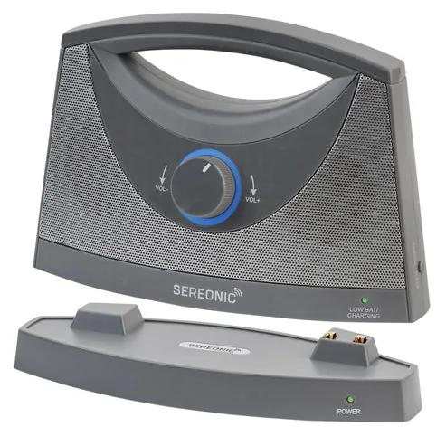 SEREONIC Portable Wireless TV Speakers | For Smart TV - Grey