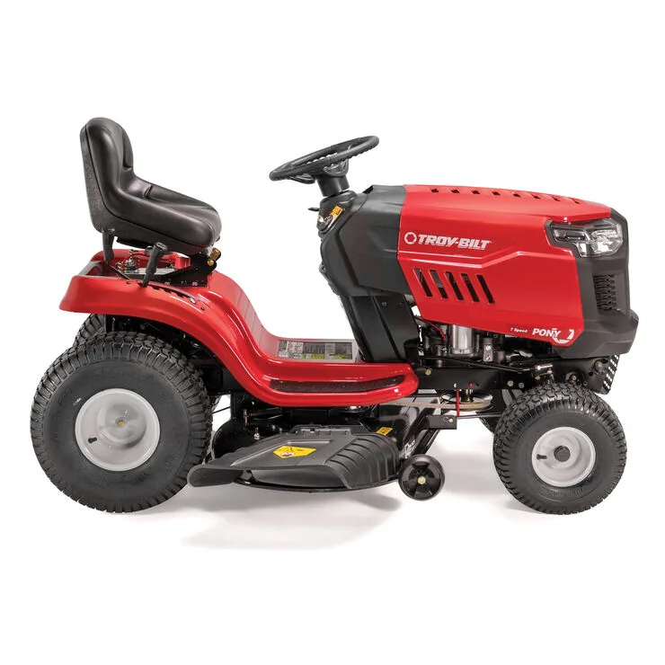 Troy-Bilt Pony 42 Riding Lawn Mower | 42" Side-Discharge | 547cc Troy-Bilt Engine | 7-Speed Shift On The Go Transmission