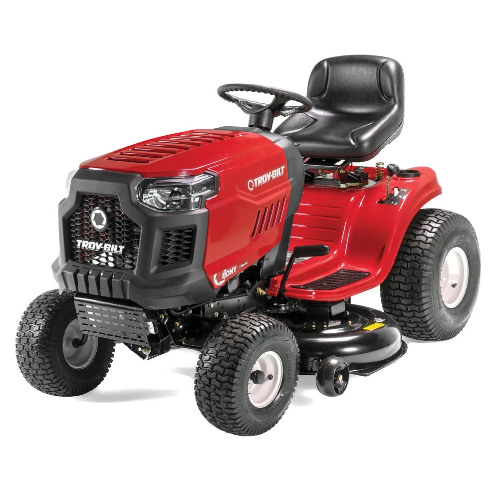 Troy-Bilt Pony 42 Riding Lawn Mower | 42" Side-Discharge | 547cc Troy-Bilt Engine | 7-Speed Shift On The Go Transmission