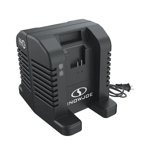 Restored Snow Joe + Sun Joe 24VCHRG-HS-DPC | 24V IONMAX Dual Port High Speed Charging Docking Station | for iBAT24 & 24VBAT Series Batteries | 260-Watt Input | 26-Volt Output (Refurbished)