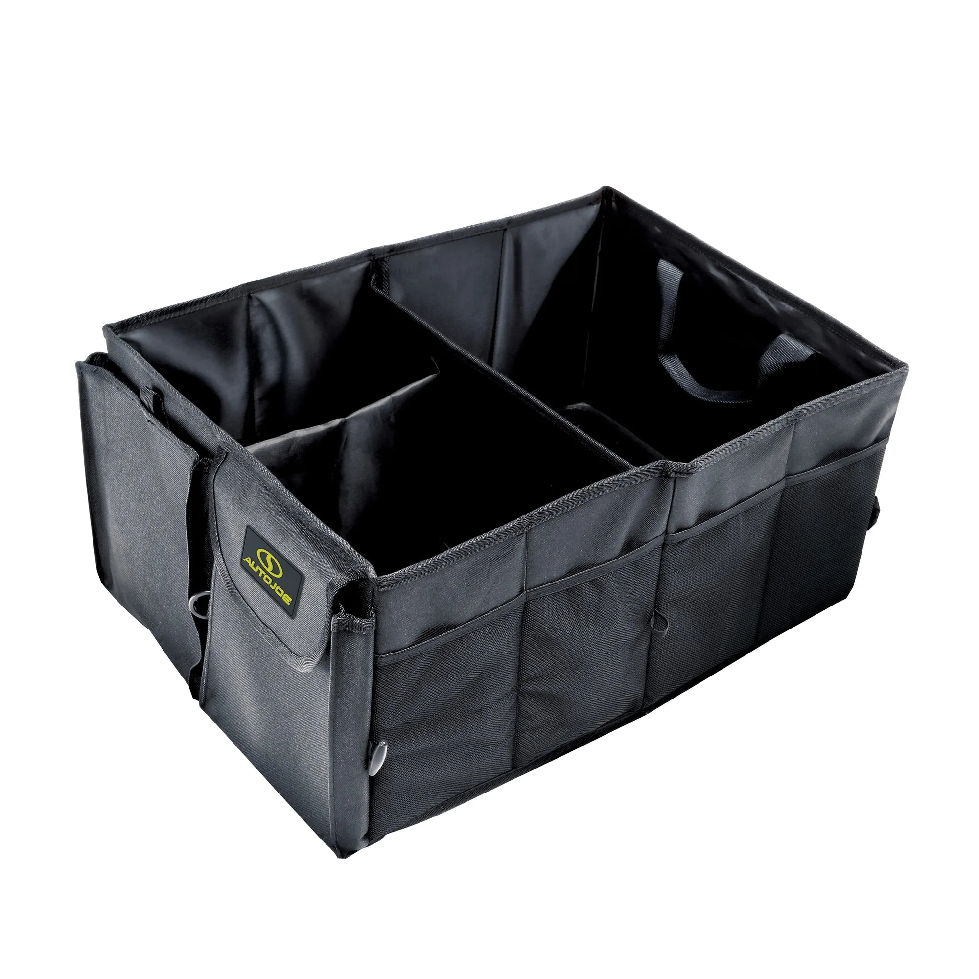 Auto Joe ATJ-CTSO-BLK | Collapsible Auto Storage Organizer | w/ Anchor Straps and Toggle Fasteners for Hold Security | Adjustable Strap | Rip Resistant