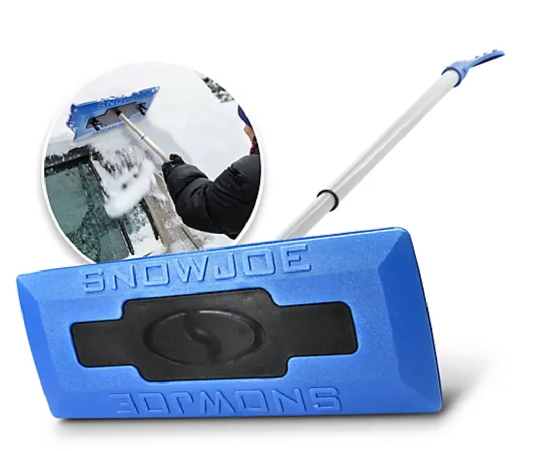 Restored Snow Joe 24V-SS11-ULT | 11" Cordless Snow Thrower Kit | W/ Telescoping Snow Broom & Battery Holder | Battery & Charger Included (Refurbished)