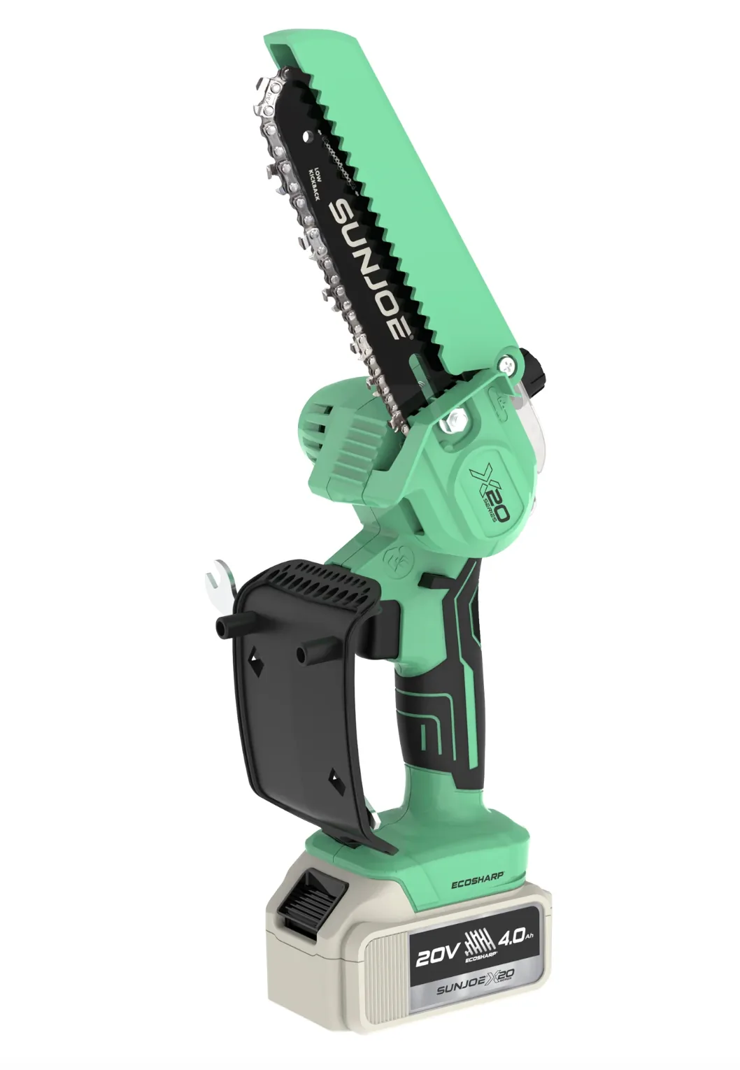 Sun Joe 20V Cordless X20 Handheld Pruning Saw | 6-inch | 550W Brushless Motor | W/ 4.0-Ah Battery + Charger