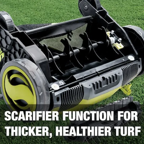 Restored Sun Joe AJ798E-RM Electric Lawn Dethatcher | 13 inch | 12 Amp | AirBoost Technology (Refurbished)