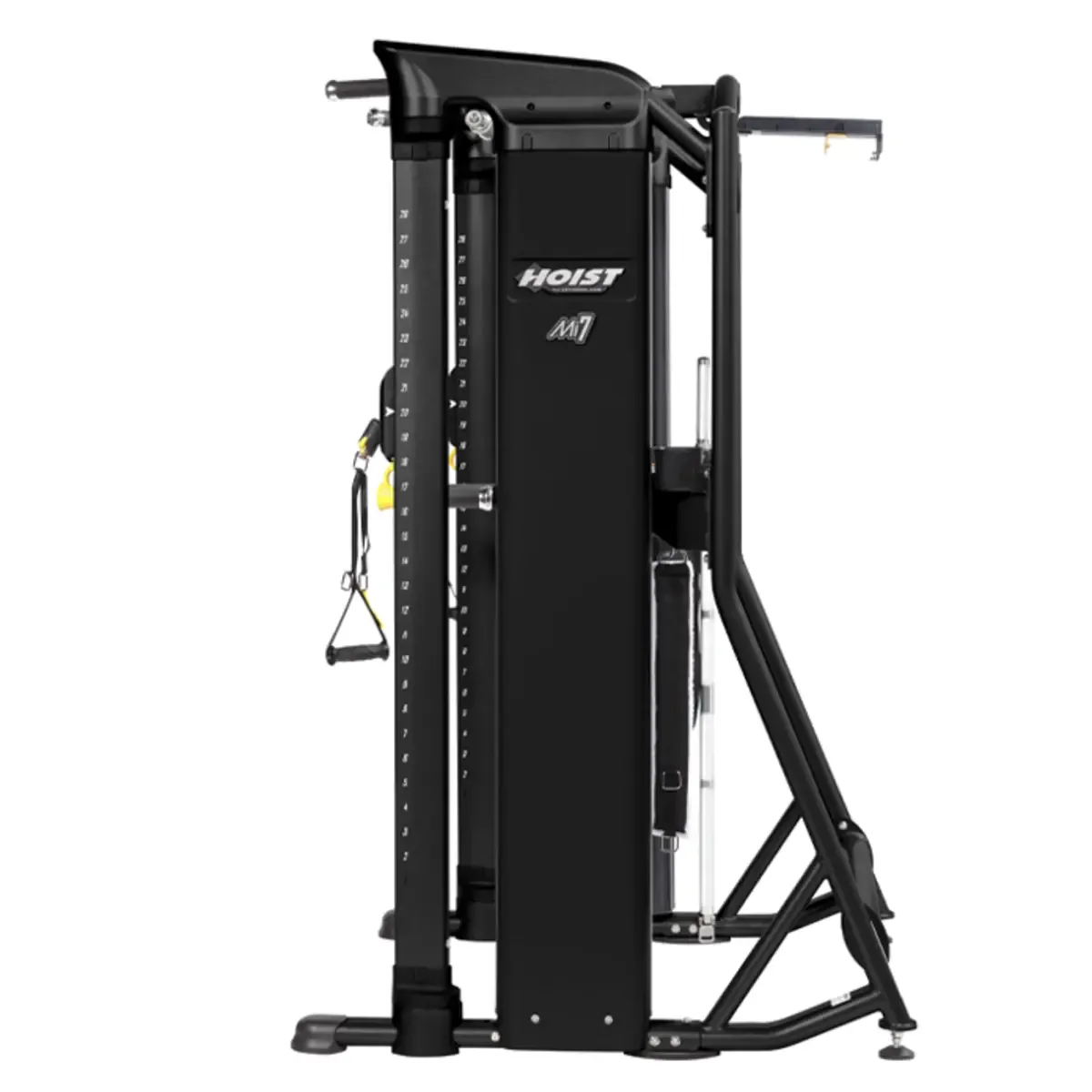 Hoist Mi7 home gym with rotating columns and core stabilizer pad