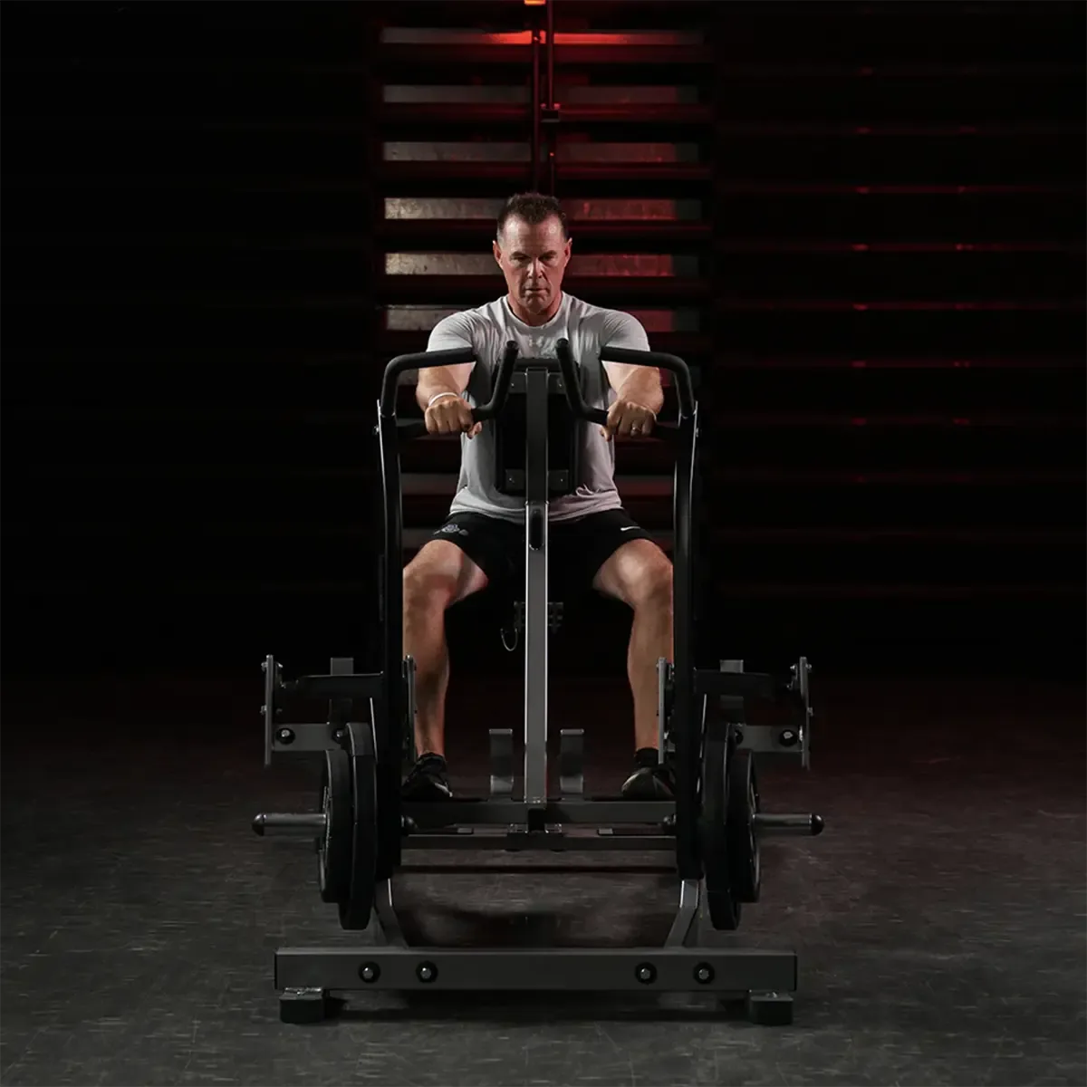 Hammer Strength Plate-Loaded Iso-Lateral Row for back strength training