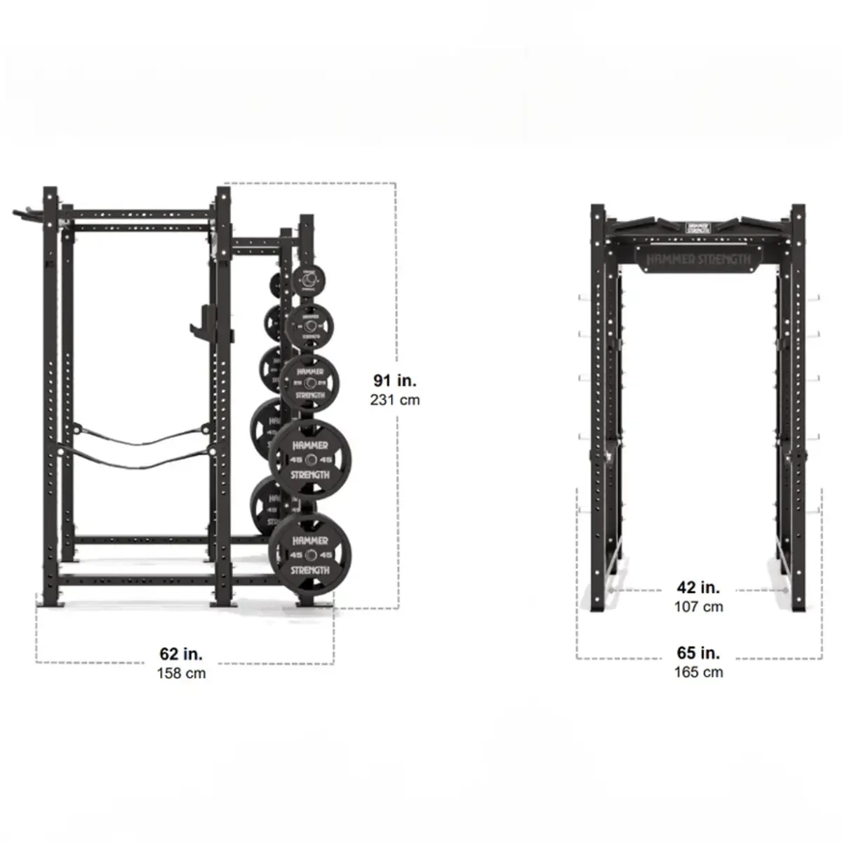 Hammer Strength HD Athletic NX Power Rack for home strength training