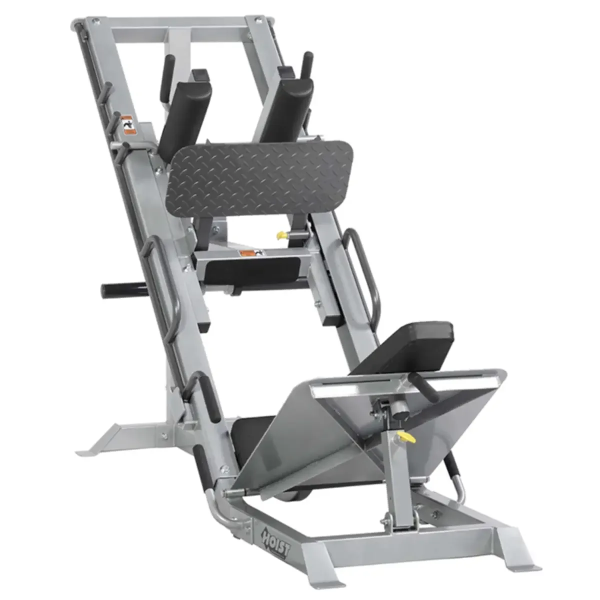 Hoist leg press combo machine with dual-purpose back pad