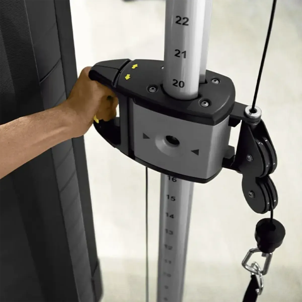 Technogym performance pulley trainer with dual weight stacks