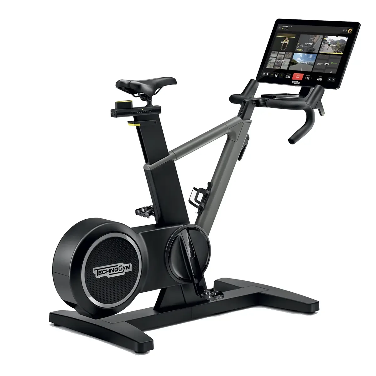 Technogym Ride Smart Bike with 22 inch touchscreen display