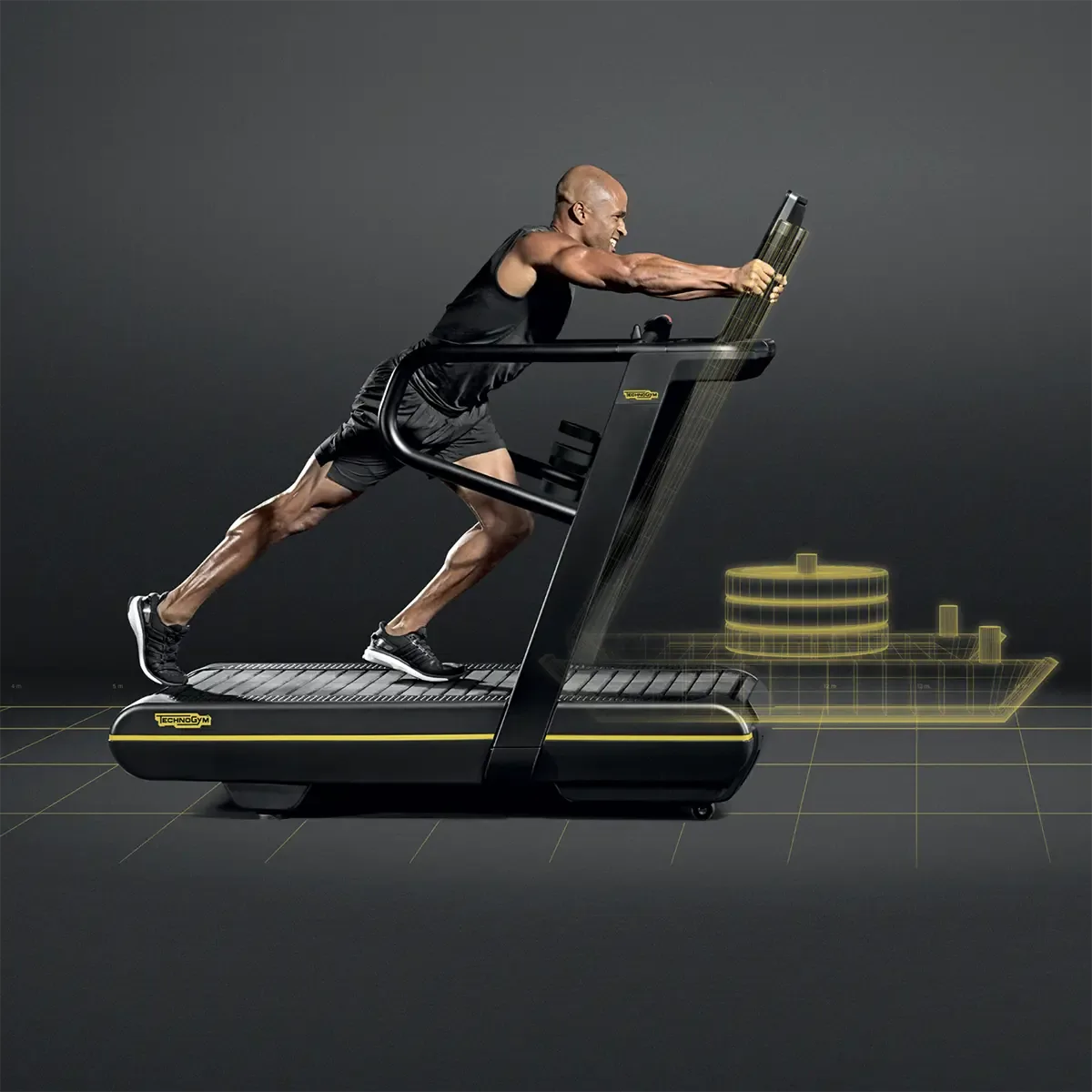 Technogym Skillrun Live 7000 Treadmill for power and cardio conditioning
