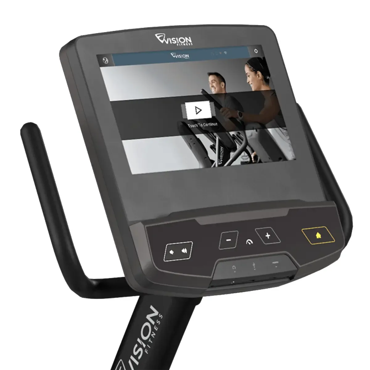 Vision R600E Vision recumbent bike with Entertainment Series console and lumbar support seat
