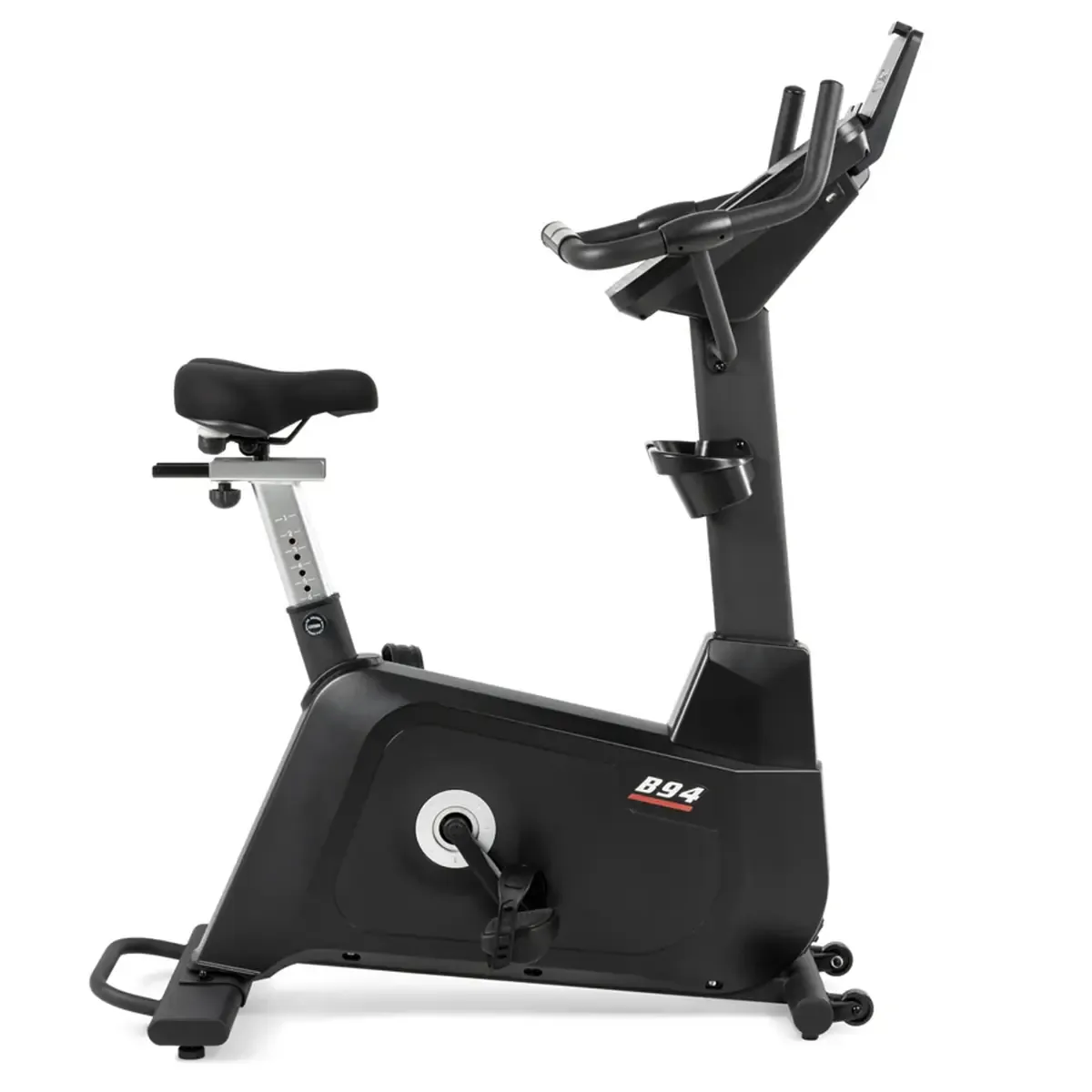 SOLE B94 indoor exercise bike with Bluetooth speakers and USB charging