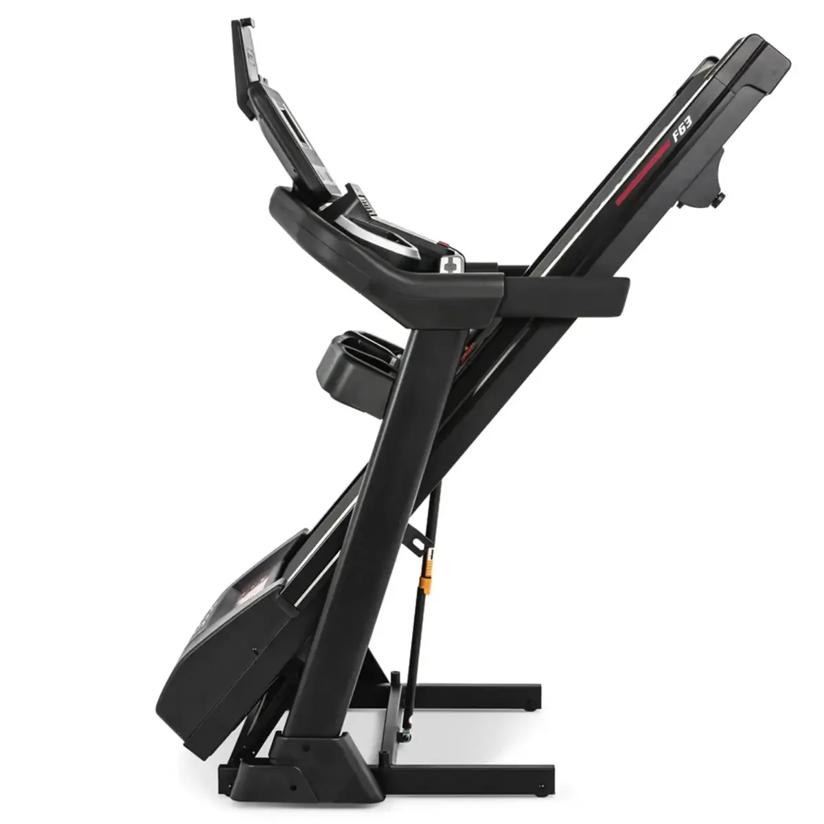 SOLE F63 Home treadmill with incline controls, Bluetooth speakers, and USB charging