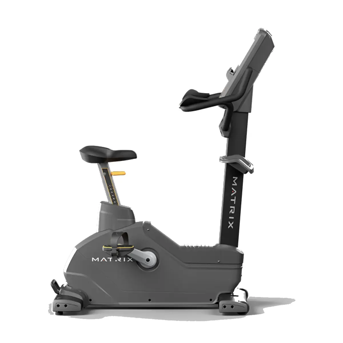Matrix Endurance Premium LED Commercial upright bike with racing design handlebars and elbow support