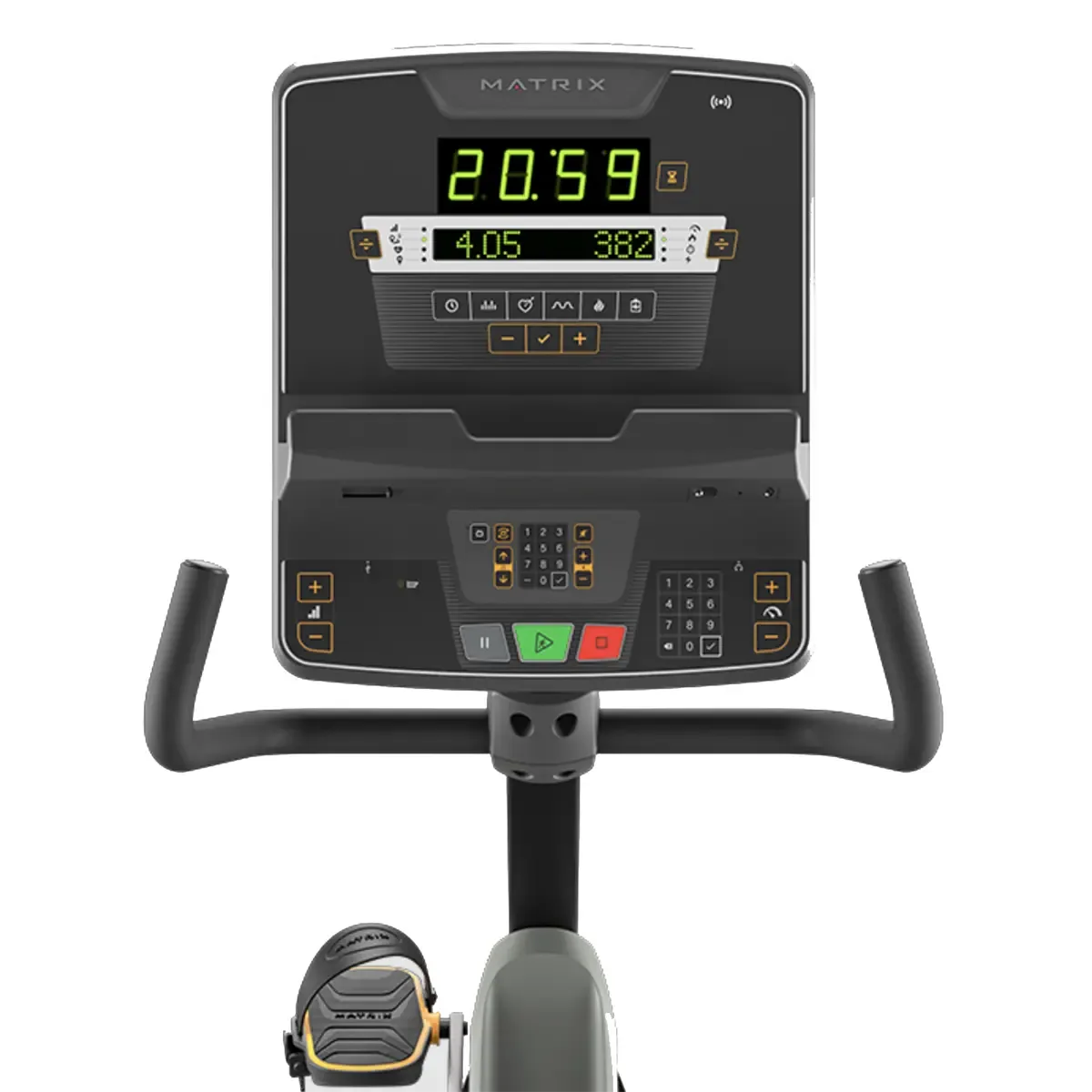 Matrix Performance LED Recumbent Cycle for low-impact cardio and heart rate training