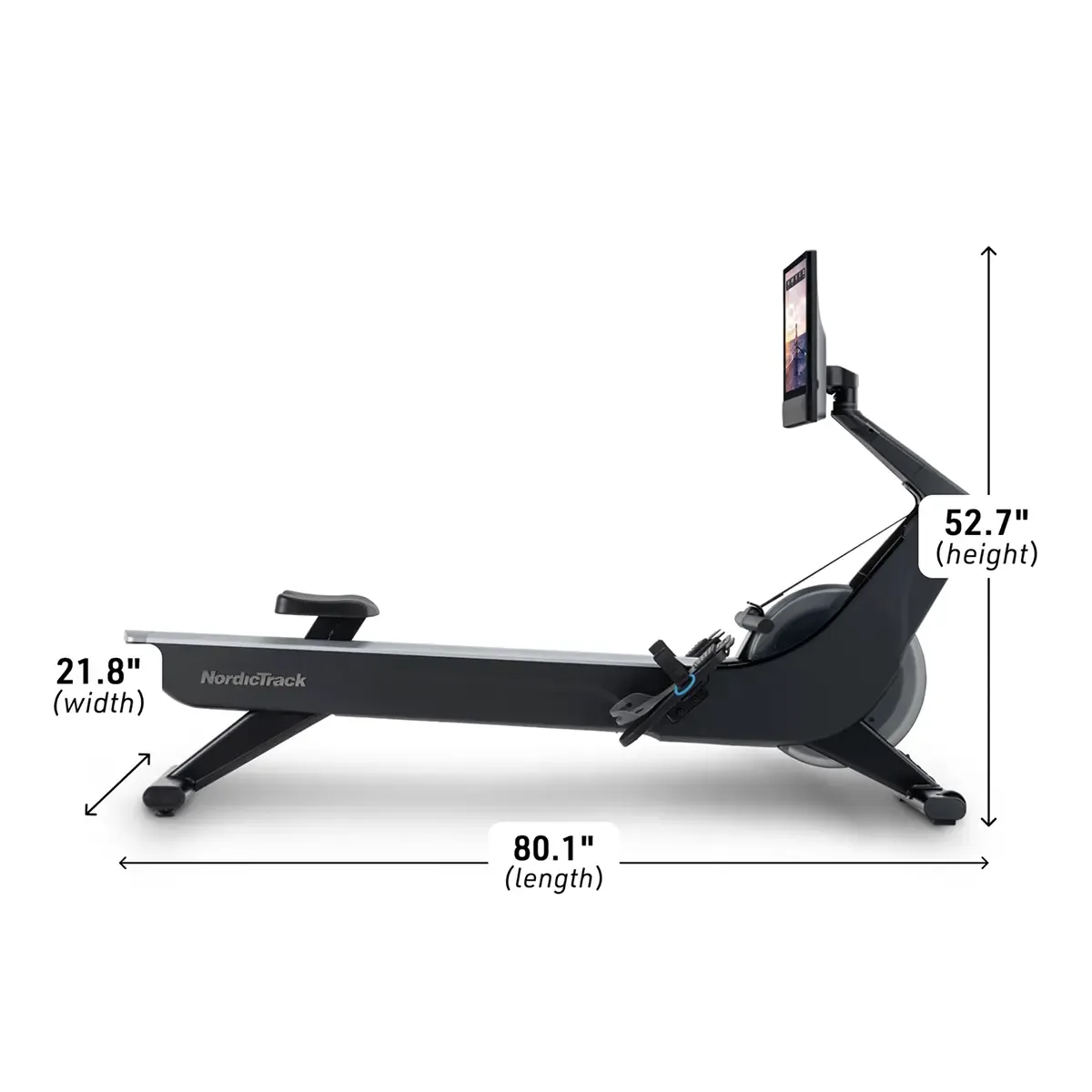 Home workout on NordicTrack RW900 Rower with iFIT support
