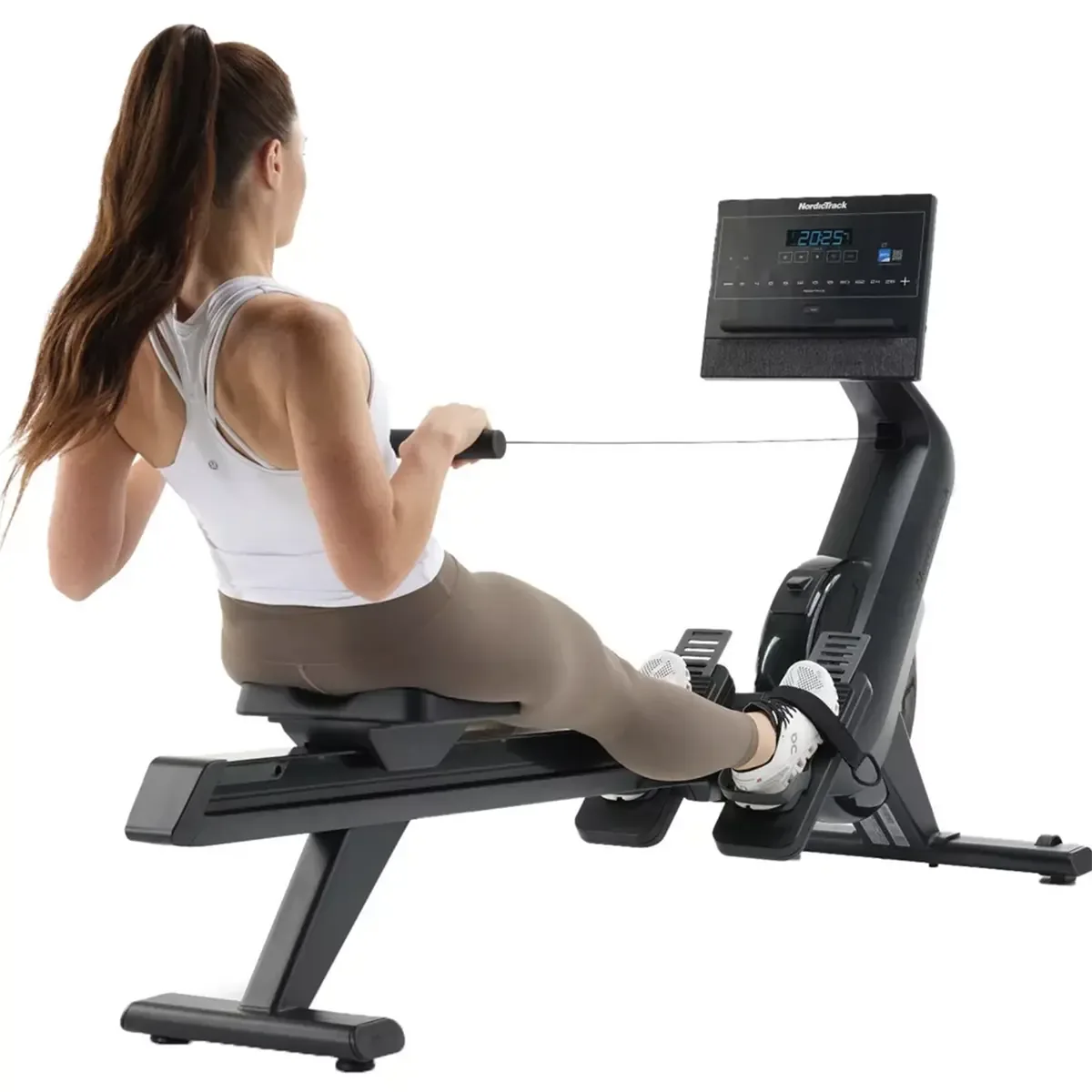 NordicTrack rower with digital resistance and device shelf