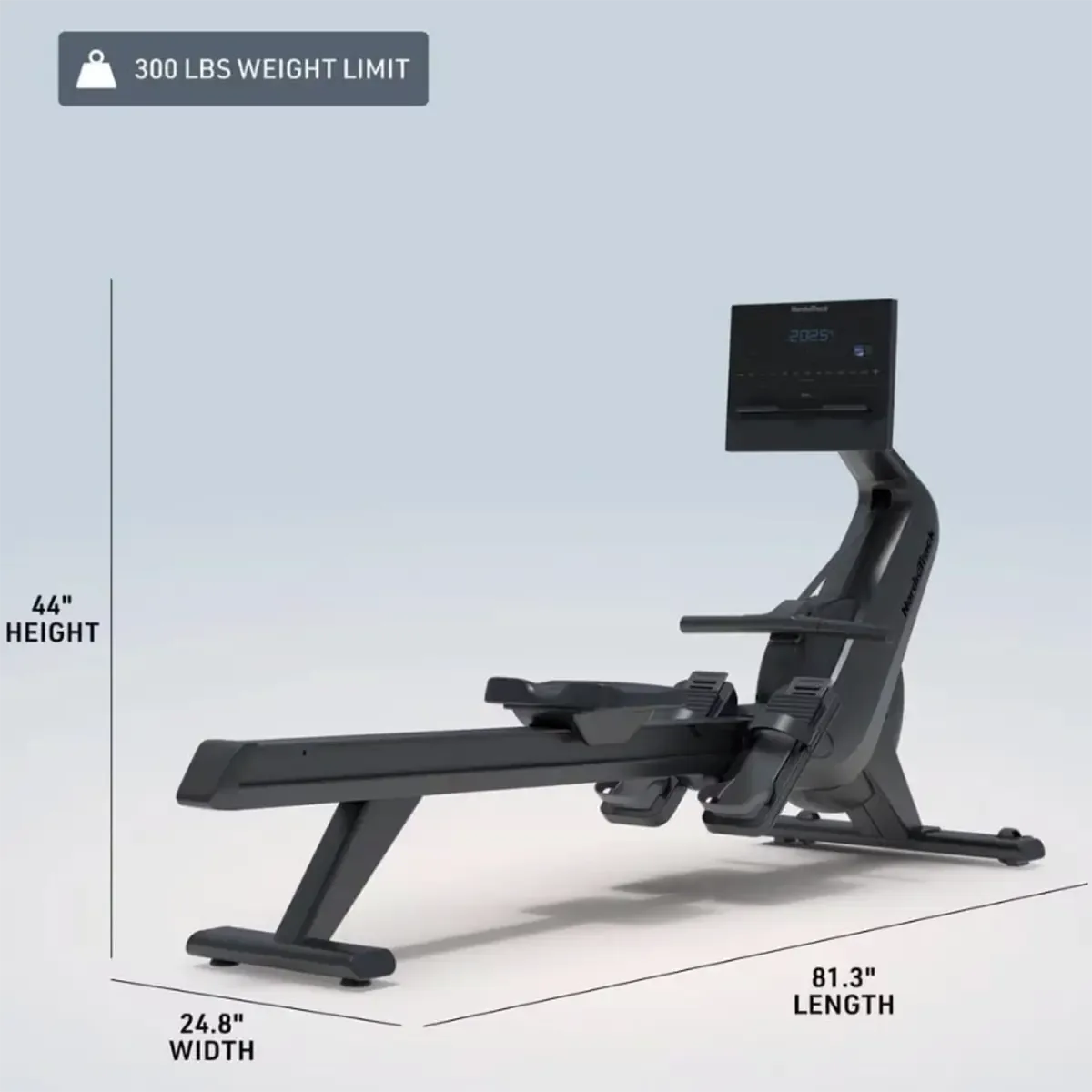 Home workout on NordicTrack RW300 Rower with iFIT support