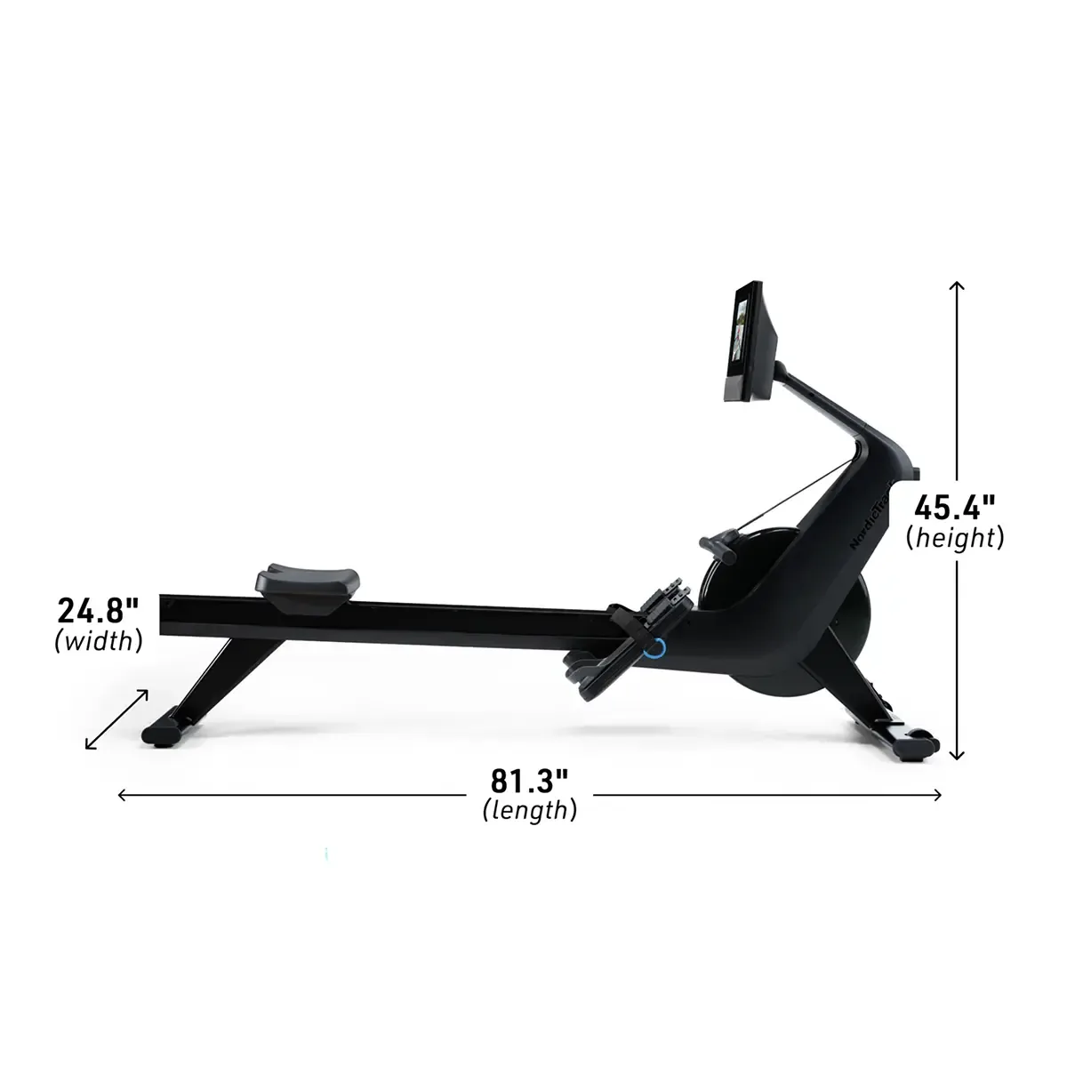Home workout on NordicTrack RW700 Rower with iFIT support