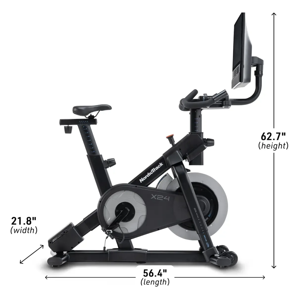 NordicTrack incline decline bike with hybrid pedals