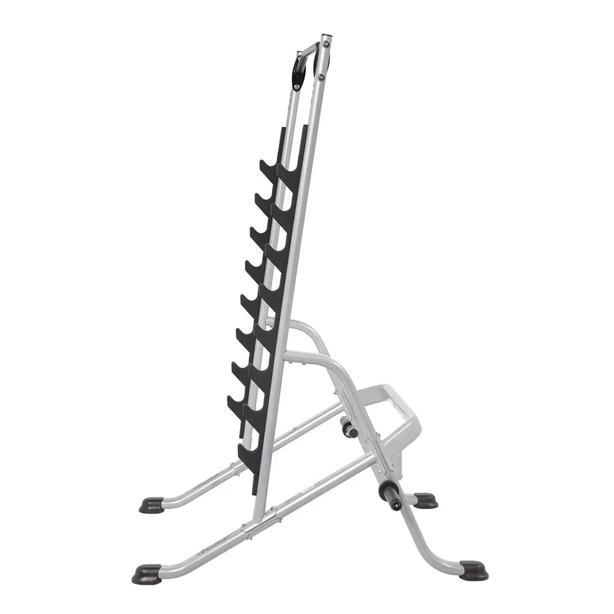 Hoist squat rack with polyurethane-covered rack points