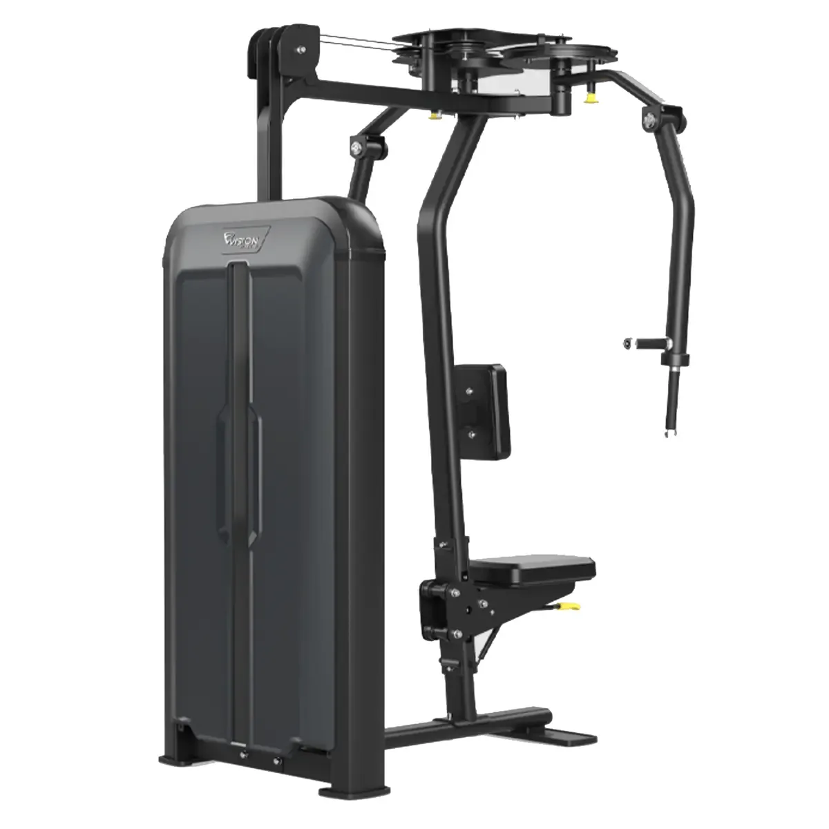 Vision Keystone Selectorized pec fly and rear delt machine with gas-assisted seat adjustment