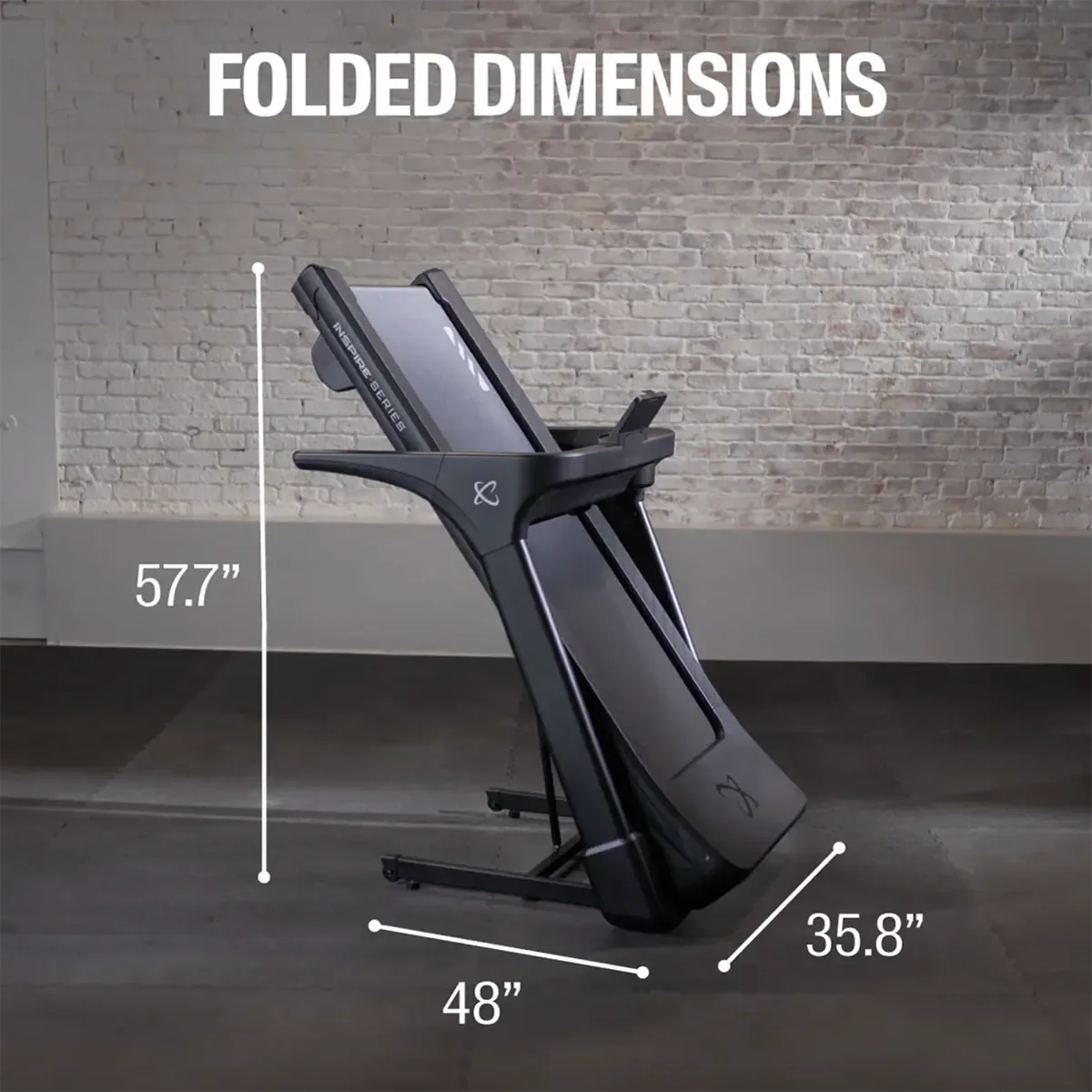 Inspire Series T4 Home treadmill with Bluetooth heart rate compatibility and quick keys