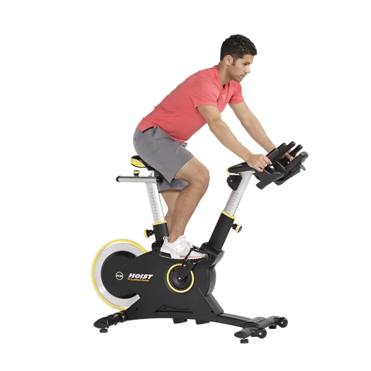 LeMond Elite bike with adjustable handlebars and dual-sided pedals