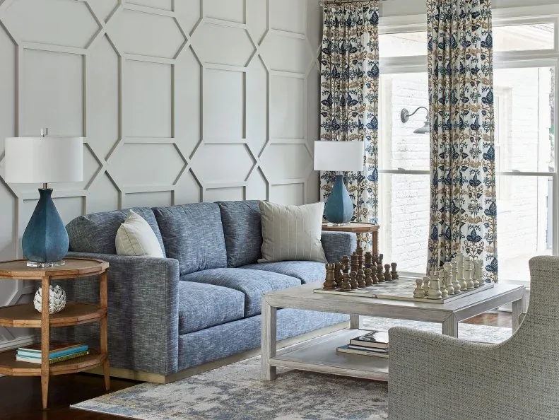 Green Sitting Room With Zebra Rug