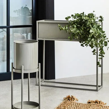 Asher Floor Standing Grey Plant Box