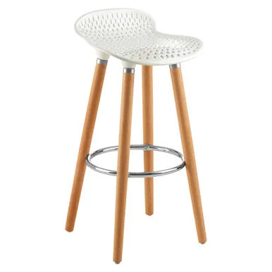 Stockholm Matte White Bar Stool