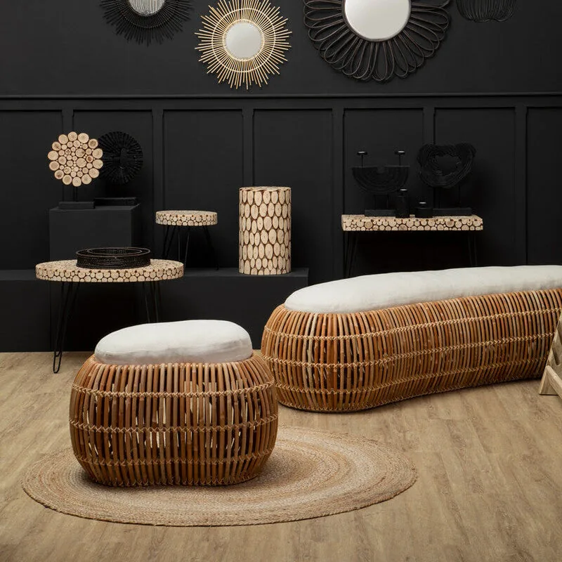 Manado Natural Rattan Bean Bench